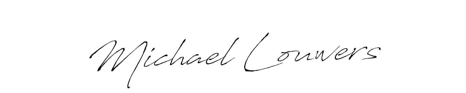 Similarly Antro_Vectra is the best handwritten signature design. Signature creator online .You can use it as an online autograph creator for name Michael Louwers. Michael Louwers signature style 6 images and pictures png