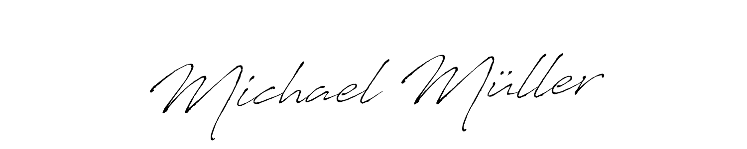 if you are searching for the best signature style for your name Michael Müller. so please give up your signature search. here we have designed multiple signature styles  using Antro_Vectra. Michael Müller signature style 6 images and pictures png