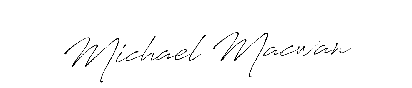 The best way (Antro_Vectra) to make a short signature is to pick only two or three words in your name. The name Michael Macwan include a total of six letters. For converting this name. Michael Macwan signature style 6 images and pictures png