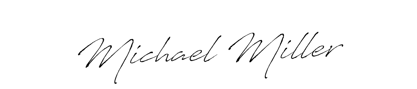 Michael Miller stylish signature style. Best Handwritten Sign (Antro_Vectra) for my name. Handwritten Signature Collection Ideas for my name Michael Miller. Michael Miller signature style 6 images and pictures png