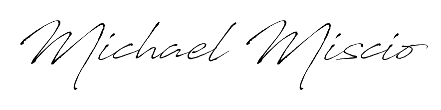 Enhance your business communications with Michael Miscio signature in Antro_Vectra lettering. Clean, modern, and universally compatible. Michael Miscio signature style 6 images and pictures png