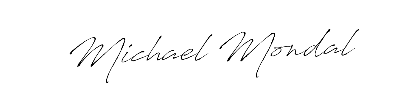 Michael Mondal stylish signature style. Best Handwritten Sign (Antro_Vectra) for my name. Handwritten Signature Collection Ideas for my name Michael Mondal. Michael Mondal signature style 6 images and pictures png