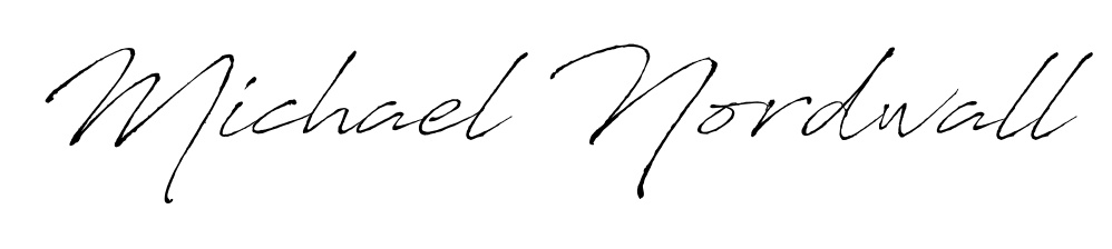 Michael Nordwall stylish signature style. Best Handwritten Sign (Antro_Vectra) for my name. Handwritten Signature Collection Ideas for my name Michael Nordwall. Michael Nordwall signature style 6 images and pictures png