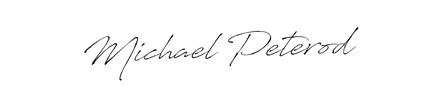 Michael Peterod stylish signature style. Best Handwritten Sign (Antro_Vectra) for my name. Handwritten Signature Collection Ideas for my name Michael Peterod. Michael Peterod signature style 6 images and pictures png