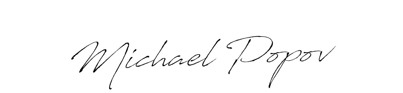 Michael Popov stylish signature style. Best Handwritten Sign (Antro_Vectra) for my name. Handwritten Signature Collection Ideas for my name Michael Popov. Michael Popov signature style 6 images and pictures png