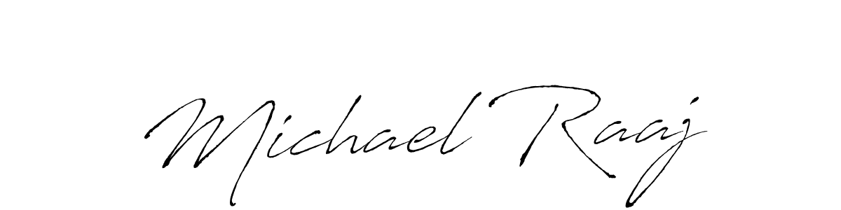 Use a signature maker to create a handwritten signature online. With this signature software, you can design (Antro_Vectra) your own signature for name Michael Raaj. Michael Raaj signature style 6 images and pictures png