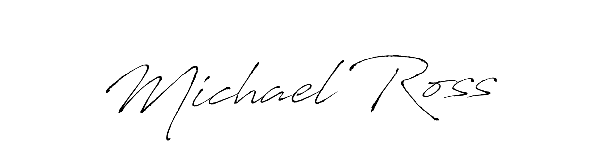 How to make Michael Ross name signature. Use Antro_Vectra style for creating short signs online. This is the latest handwritten sign. Michael Ross signature style 6 images and pictures png