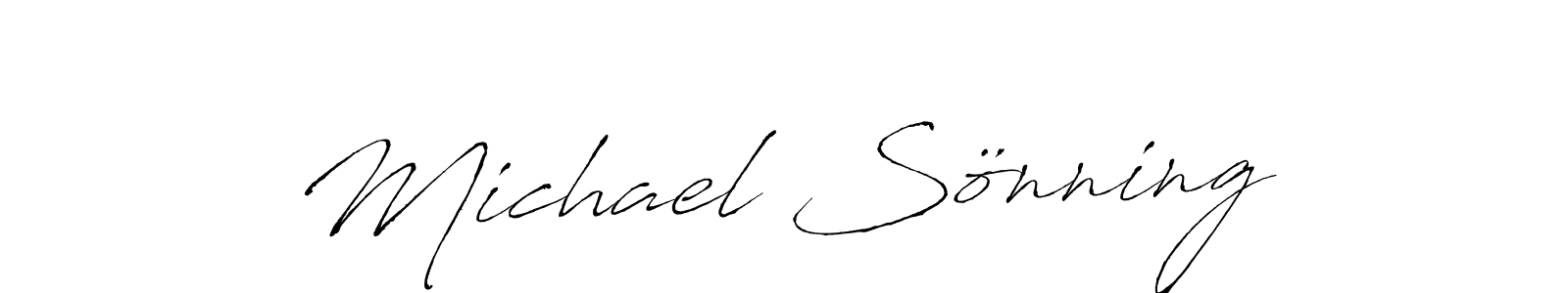 Design your own signature with our free online signature maker. With this signature software, you can create a handwritten (Antro_Vectra) signature for name Michael Sönning. Michael Sönning signature style 6 images and pictures png