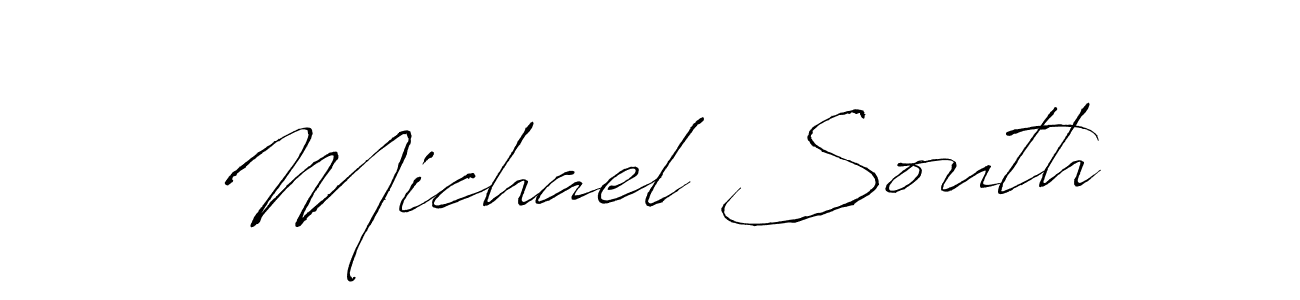 It looks lik you need a new signature style for name Michael South. Design unique handwritten (Antro_Vectra) signature with our free signature maker in just a few clicks. Michael South signature style 6 images and pictures png