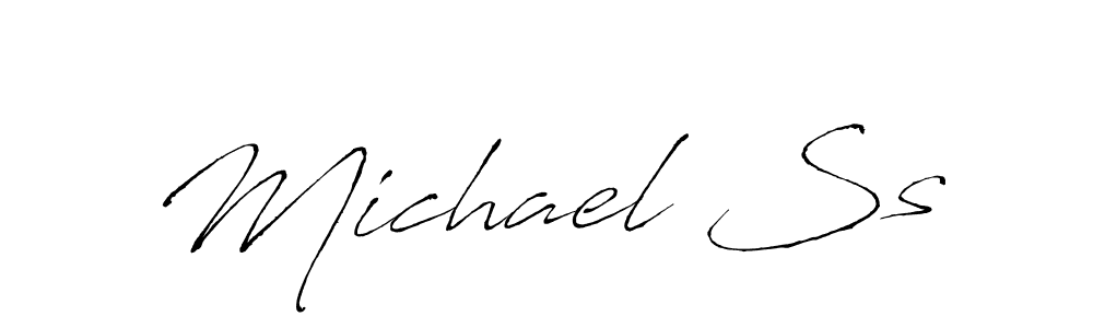 Design your own signature with our free online signature maker. With this signature software, you can create a handwritten (Antro_Vectra) signature for name Michael Ss. Michael Ss signature style 6 images and pictures png