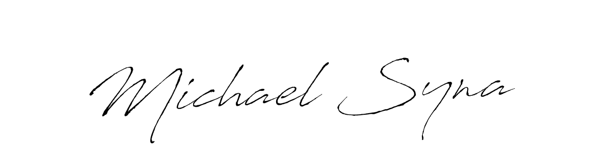 Also we have Michael Syna name is the best signature style. Create professional handwritten signature collection using Antro_Vectra autograph style. Michael Syna signature style 6 images and pictures png