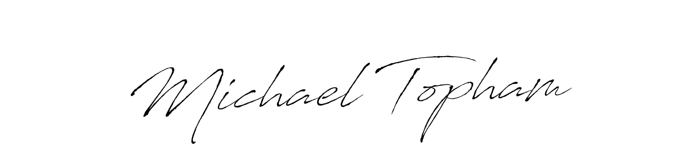 Design your own signature with our free online signature maker. With this signature software, you can create a handwritten (Antro_Vectra) signature for name Michael Topham. Michael Topham signature style 6 images and pictures png