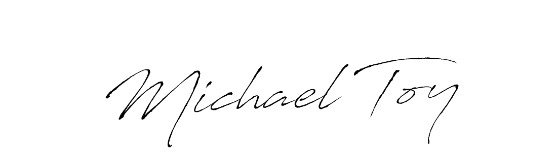 How to make Michael Toy signature? Antro_Vectra is a professional autograph style. Create handwritten signature for Michael Toy name. Michael Toy signature style 6 images and pictures png