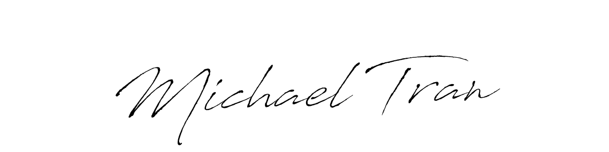Michael Tran stylish signature style. Best Handwritten Sign (Antro_Vectra) for my name. Handwritten Signature Collection Ideas for my name Michael Tran. Michael Tran signature style 6 images and pictures png