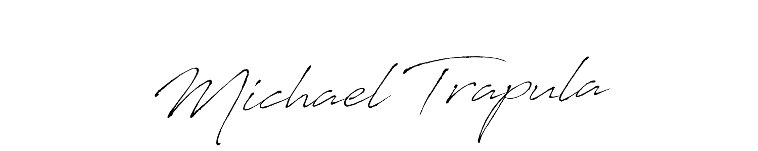 Michael Trapula stylish signature style. Best Handwritten Sign (Antro_Vectra) for my name. Handwritten Signature Collection Ideas for my name Michael Trapula. Michael Trapula signature style 6 images and pictures png