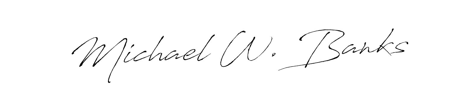 This is the best signature style for the Michael W. Banks name. Also you like these signature font (Antro_Vectra). Mix name signature. Michael W. Banks signature style 6 images and pictures png
