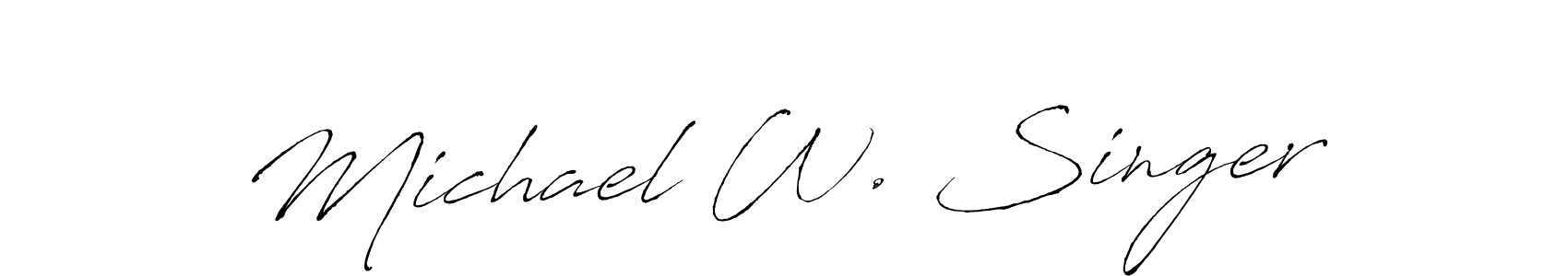 Make a beautiful signature design for name Michael W. Singer. Use this online signature maker to create a handwritten signature for free. Michael W. Singer signature style 6 images and pictures png