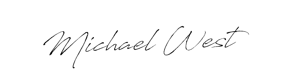 Make a beautiful signature design for name Michael West. With this signature (Antro_Vectra) style, you can create a handwritten signature for free. Michael West signature style 6 images and pictures png