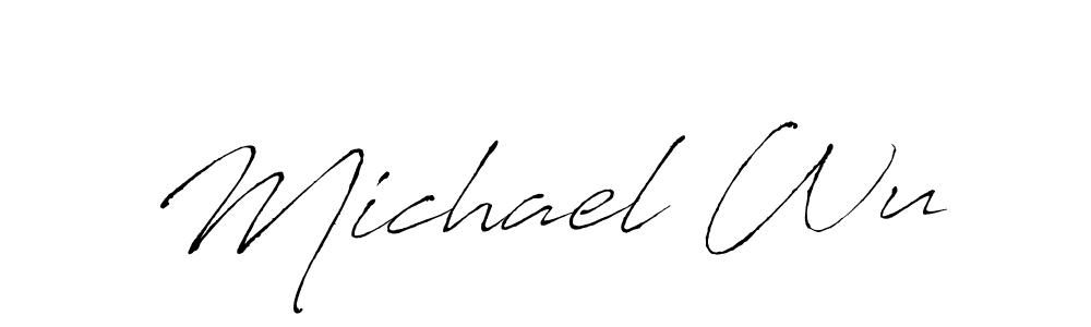 The best way (Antro_Vectra) to make a short signature is to pick only two or three words in your name. The name Michael Wu include a total of six letters. For converting this name. Michael Wu signature style 6 images and pictures png
