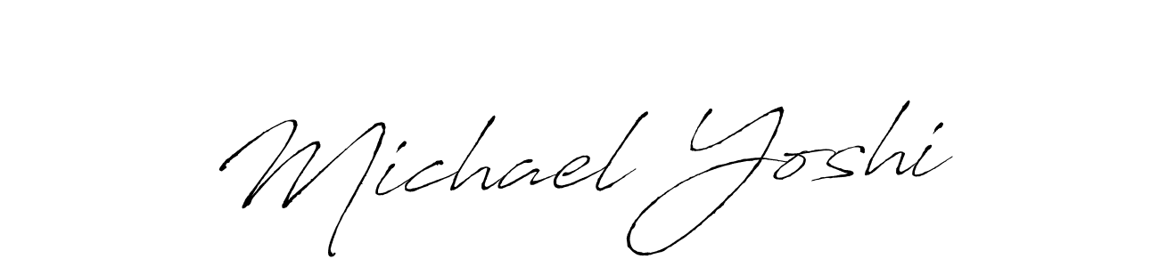 How to make Michael Yoshi name signature. Use Antro_Vectra style for creating short signs online. This is the latest handwritten sign. Michael Yoshi signature style 6 images and pictures png