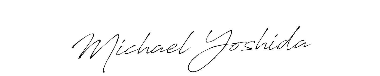 Design your own signature with our free online signature maker. With this signature software, you can create a handwritten (Antro_Vectra) signature for name Michael Yoshida. Michael Yoshida signature style 6 images and pictures png