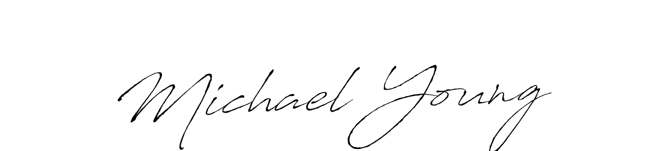 Design your own signature with our free online signature maker. With this signature software, you can create a handwritten (Antro_Vectra) signature for name Michael Young. Michael Young signature style 6 images and pictures png