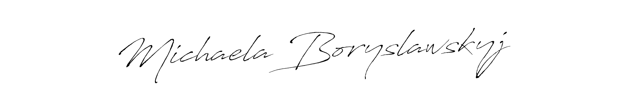 Best and Professional Signature Style for Michaela Boryslawskyj. Antro_Vectra Best Signature Style Collection. Michaela Boryslawskyj signature style 6 images and pictures png