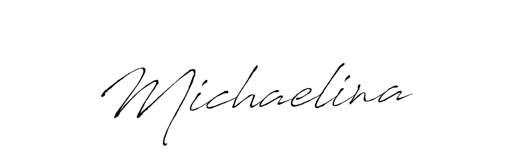 You should practise on your own different ways (Antro_Vectra) to write your name (Michaelina) in signature. don't let someone else do it for you. Michaelina signature style 6 images and pictures png