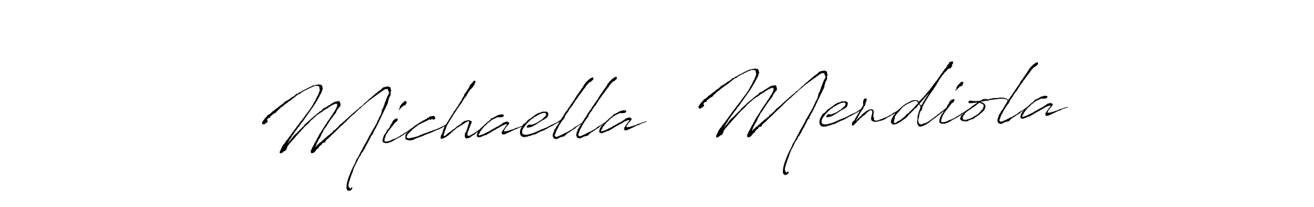 Similarly Antro_Vectra is the best handwritten signature design. Signature creator online .You can use it as an online autograph creator for name Michaella  Mendiola. Michaella  Mendiola signature style 6 images and pictures png
