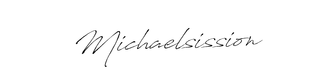 Create a beautiful signature design for name Michaelsission. With this signature (Antro_Vectra) fonts, you can make a handwritten signature for free. Michaelsission signature style 6 images and pictures png