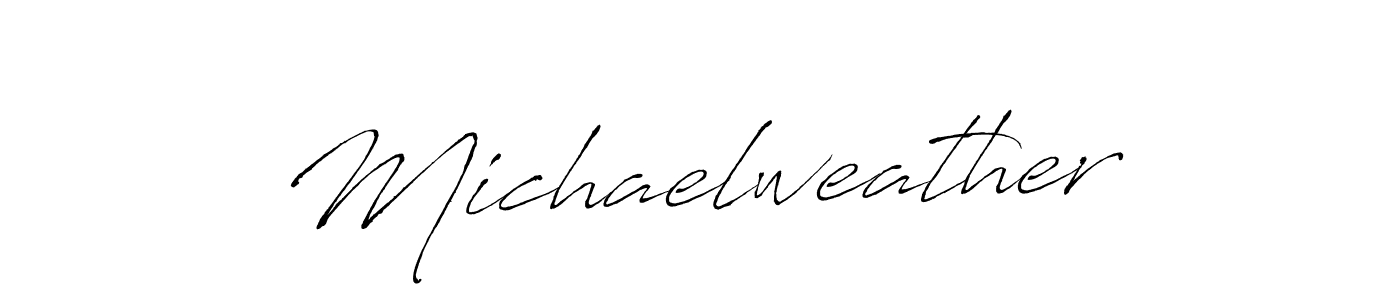 Use a signature maker to create a handwritten signature online. With this signature software, you can design (Antro_Vectra) your own signature for name Michaelweather. Michaelweather signature style 6 images and pictures png