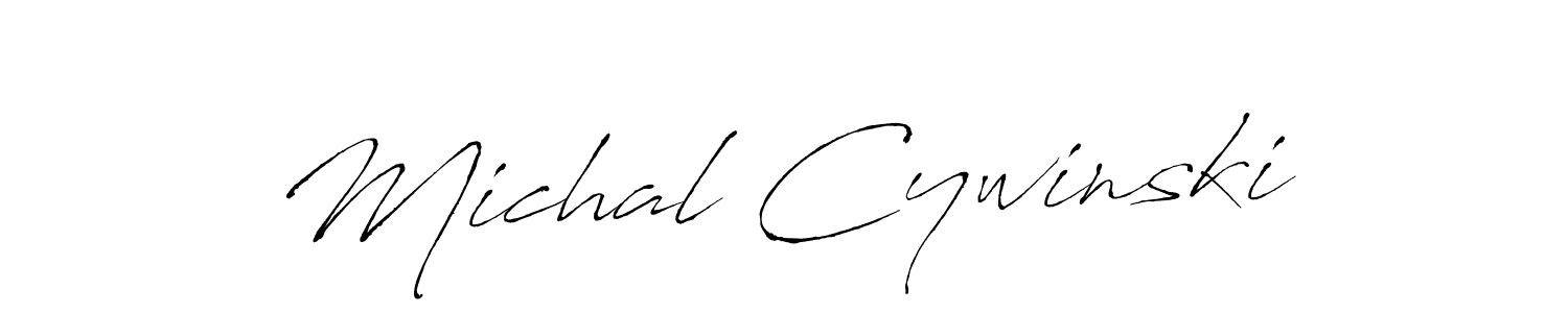 Make a beautiful signature design for name Michal Cywinski. With this signature (Antro_Vectra) style, you can create a handwritten signature for free. Michal Cywinski signature style 6 images and pictures png