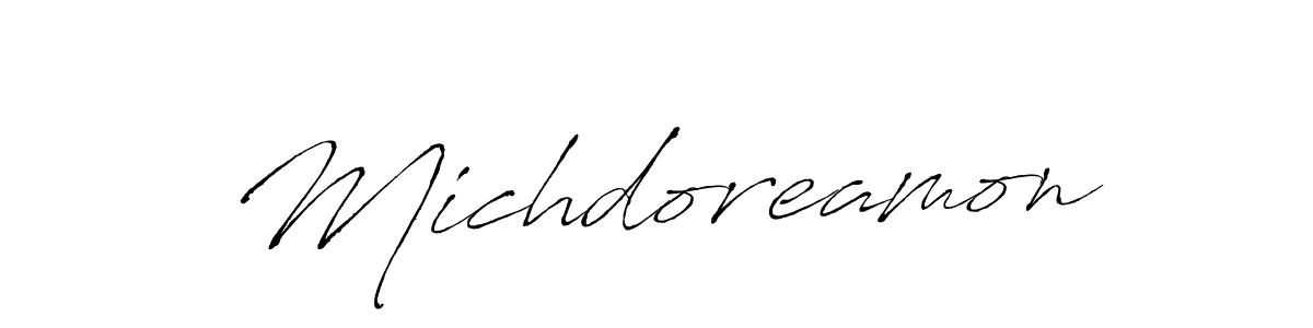 Also we have Michdoreamon name is the best signature style. Create professional handwritten signature collection using Antro_Vectra autograph style. Michdoreamon signature style 6 images and pictures png