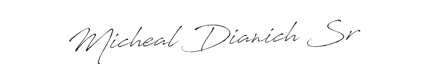 if you are searching for the best signature style for your name Micheal Dianich Sr. so please give up your signature search. here we have designed multiple signature styles  using Antro_Vectra. Micheal Dianich Sr signature style 6 images and pictures png