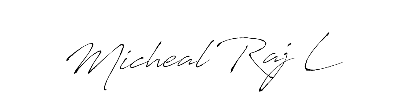 Once you've used our free online signature maker to create your best signature Antro_Vectra style, it's time to enjoy all of the benefits that Micheal Raj L name signing documents. Micheal Raj L signature style 6 images and pictures png