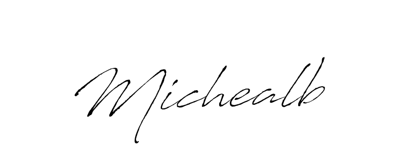 How to make Michealb signature? Antro_Vectra is a professional autograph style. Create handwritten signature for Michealb name. Michealb signature style 6 images and pictures png