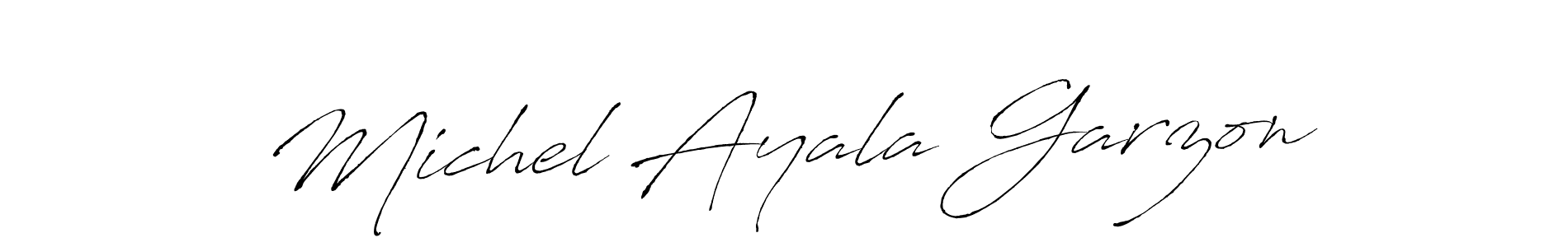 You should practise on your own different ways (Antro_Vectra) to write your name (Michel Ayala Garzon) in signature. don't let someone else do it for you. Michel Ayala Garzon signature style 6 images and pictures png