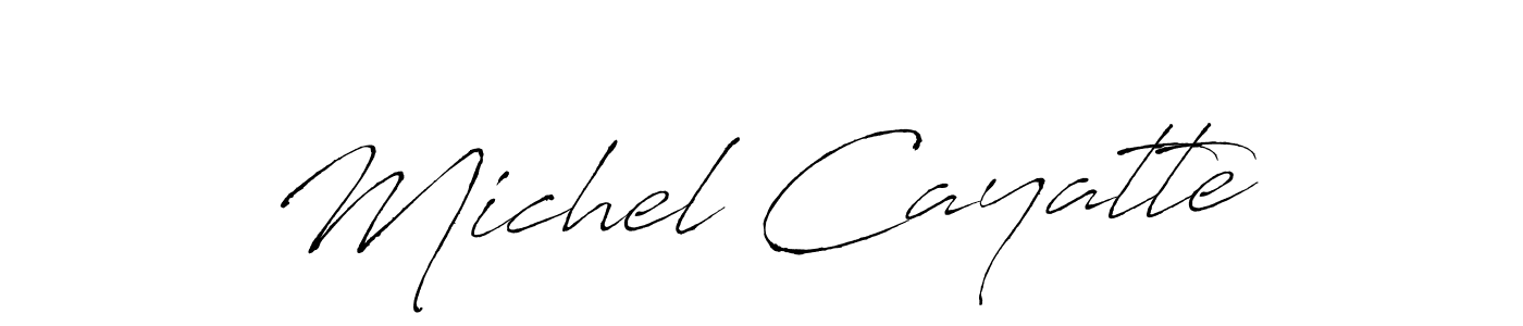 Also we have Michel Cayatte name is the best signature style. Create professional handwritten signature collection using Antro_Vectra autograph style. Michel Cayatte signature style 6 images and pictures png