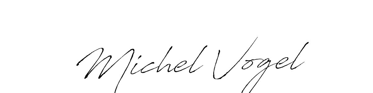 Make a beautiful signature design for name Michel Vogel. With this signature (Antro_Vectra) style, you can create a handwritten signature for free. Michel Vogel signature style 6 images and pictures png