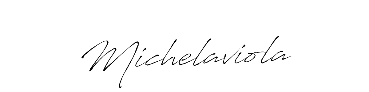 Create a beautiful signature design for name Michelaviola. With this signature (Antro_Vectra) fonts, you can make a handwritten signature for free. Michelaviola signature style 6 images and pictures png