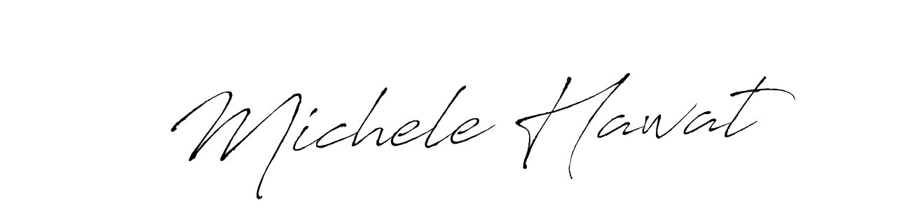 Michele Hawat stylish signature style. Best Handwritten Sign (Antro_Vectra) for my name. Handwritten Signature Collection Ideas for my name Michele Hawat. Michele Hawat signature style 6 images and pictures png