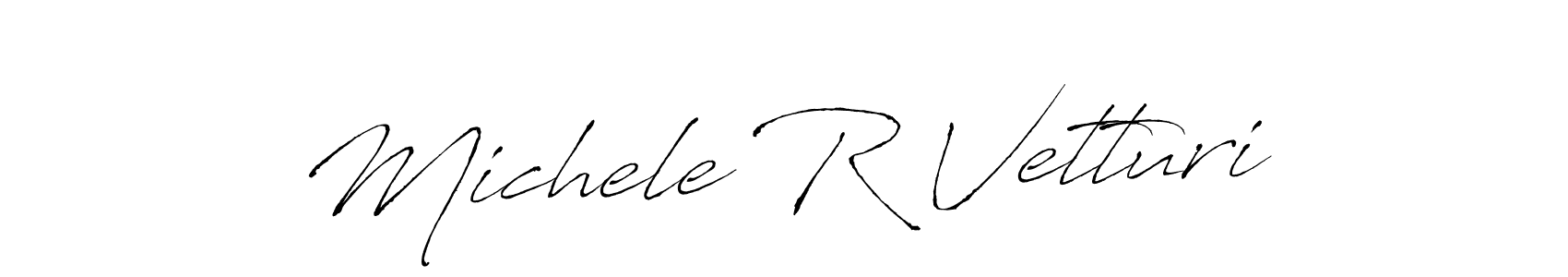 You should practise on your own different ways (Antro_Vectra) to write your name (Michele R Vetturi) in signature. don't let someone else do it for you. Michele R Vetturi signature style 6 images and pictures png