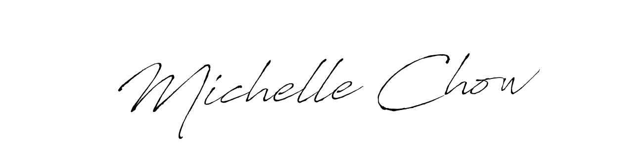Use a signature maker to create a handwritten signature online. With this signature software, you can design (Antro_Vectra) your own signature for name Michelle Chow. Michelle Chow signature style 6 images and pictures png