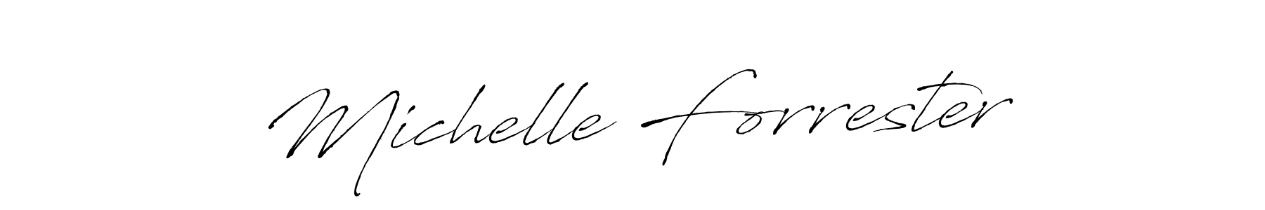 Use a signature maker to create a handwritten signature online. With this signature software, you can design (Antro_Vectra) your own signature for name Michelle Forrester. Michelle Forrester signature style 6 images and pictures png