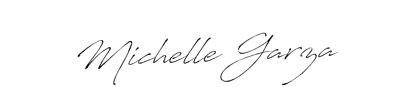 How to make Michelle Garza name signature. Use Antro_Vectra style for creating short signs online. This is the latest handwritten sign. Michelle Garza signature style 6 images and pictures png