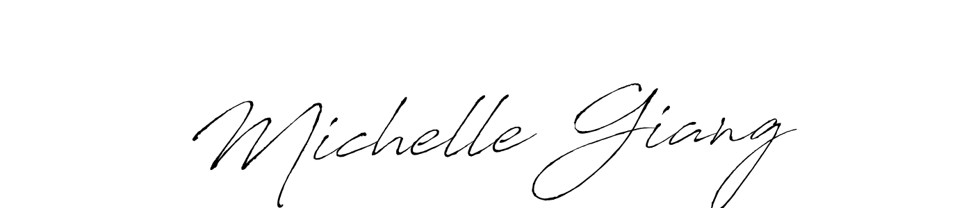 Design your own signature with our free online signature maker. With this signature software, you can create a handwritten (Antro_Vectra) signature for name Michelle Giang. Michelle Giang signature style 6 images and pictures png