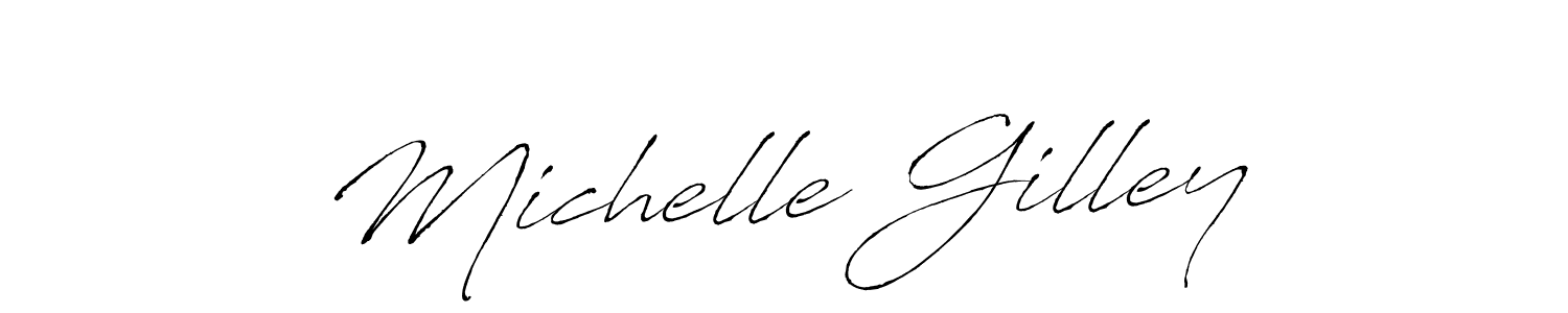 Michelle Gilley stylish signature style. Best Handwritten Sign (Antro_Vectra) for my name. Handwritten Signature Collection Ideas for my name Michelle Gilley. Michelle Gilley signature style 6 images and pictures png