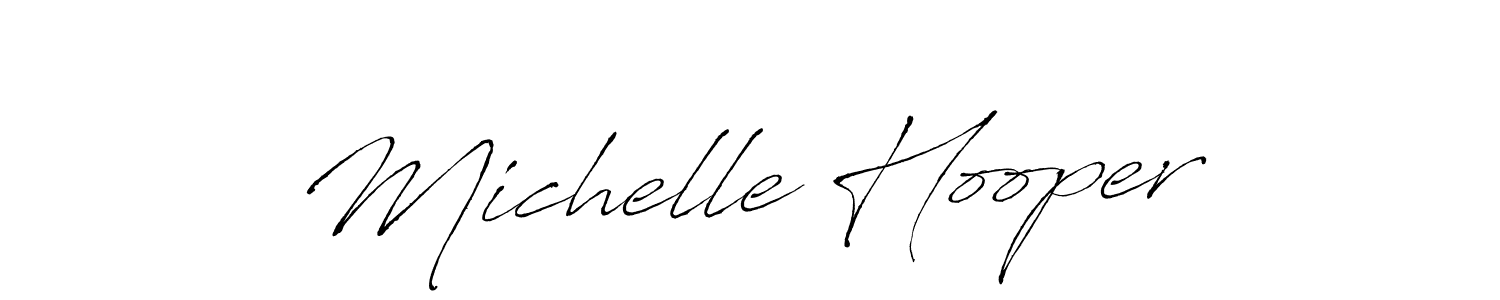 Create a beautiful signature design for name Michelle Hooper. With this signature (Antro_Vectra) fonts, you can make a handwritten signature for free. Michelle Hooper signature style 6 images and pictures png