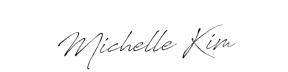 Use a signature maker to create a handwritten signature online. With this signature software, you can design (Antro_Vectra) your own signature for name Michelle Kim. Michelle Kim signature style 6 images and pictures png