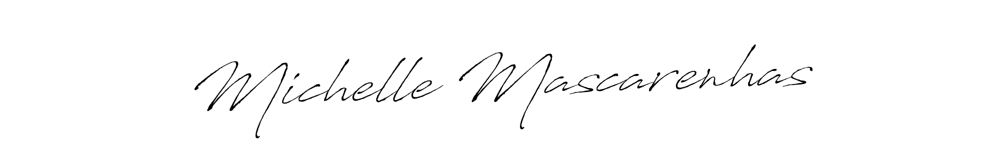 Make a beautiful signature design for name Michelle Mascarenhas. With this signature (Antro_Vectra) style, you can create a handwritten signature for free. Michelle Mascarenhas signature style 6 images and pictures png